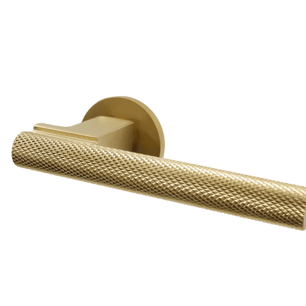 Maniglia Stelo R6 Rosetta Tonda d.50x6h Bocchetta Foro Chiave varie finiture | Ento